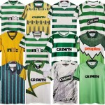 Retro Celtics 1984-2007  LARSSON Sutton NAKAMURA KEANE Vintage Soccer Jerseys