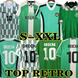 Nigeria Okocha  Retro 1994 1996  Soccer Jerseys Kanu Finidi