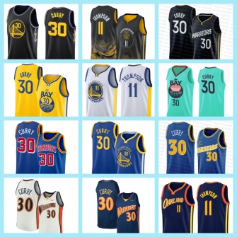 2023 Warriors Steven Curry Poole Wiggins Basketball Jerseys