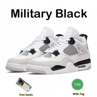 Jordan 4 Retro Basketball Shoes Men 4s Military Black Cat