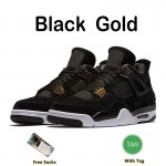 Jordan 4 Retro Basketball Shoes Men 4s Military Black Cat