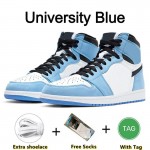 Jordan 1s Basketball Shoes University Blue Chicago Red