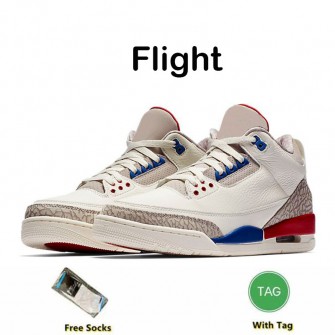Jordan 3 Retro 3s Black Cardinal Red Dark Muslin Racer