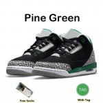 Jordan 3 Retro 3s Black Cardinal Red Dark Muslin Racer