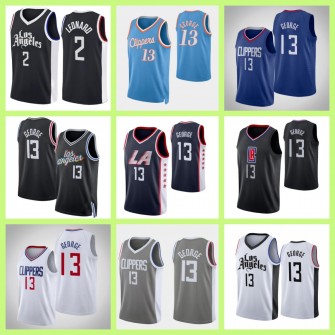 2023 LOS Clippers Paul George Kawhi Leonard Westbrook Basketball Jersey