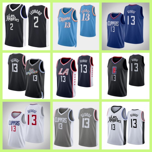 2023 LOS Clippers Paul George Kawhi Leonard Westbrook Basketball Jersey