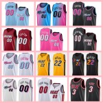 2023 Miami Heat Jimmy Butler Adebayo Dwyane Wade Baketball Jerseys