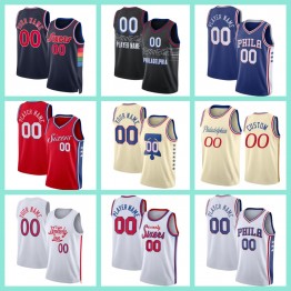 76ers Joel Embiid Custom Basketball Jerseys James Harden Tyrese Maxey