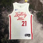 76ers Joel Embiid Custom Basketball Jerseys James Harden Tyrese Maxey