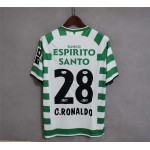Sporting Lisbon Retro Ronaldo CR7 Adult and kids kit soccer jersey