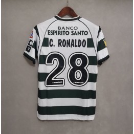 Sporting Lisbon Retro Ronaldo CR7 Adult and kids kit soccer jersey