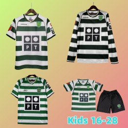 Sporting Lisbon Retro Ronaldo CR7 Adult and kids kit soccer jersey