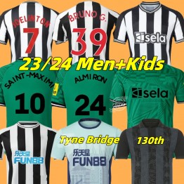 23/24 Newcastle 130th Soccer Jerseys 130 years BRUNO G. JOELINTON ISAK