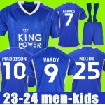 23/24 LeiCester Home Soccer Jerseys Vardy BARNES