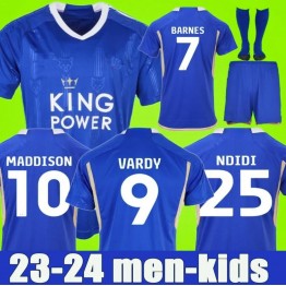 23/24 LeiCester Home Soccer Jerseys Vardy BARNES
