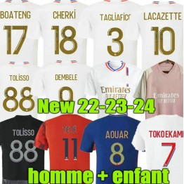 23 24 Maillot Lyon LACAZETTE Soccer Jerseys
