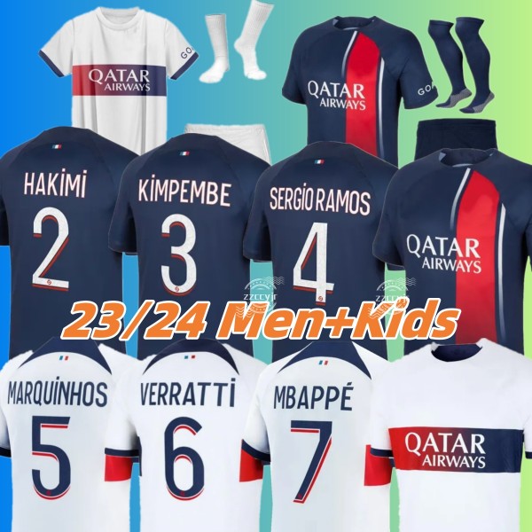 23 24 MBAPPE HAKIMI Soccer Jerseys