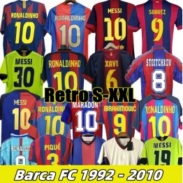 Retro Barca FC 1992-2010 Season XAVI RONALDINHO RIVALDO GUARDIOLA