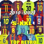 Retro Barca FC 2010-2021 Iniesta MESSI XAVI