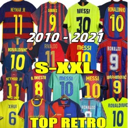 Retro Barca FC 2010-2021 Iniesta MESSI XAVI