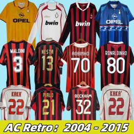Retro AC Milan 06-07 09-10 13-14 PIRLO KAKA Inzaghi Nesta